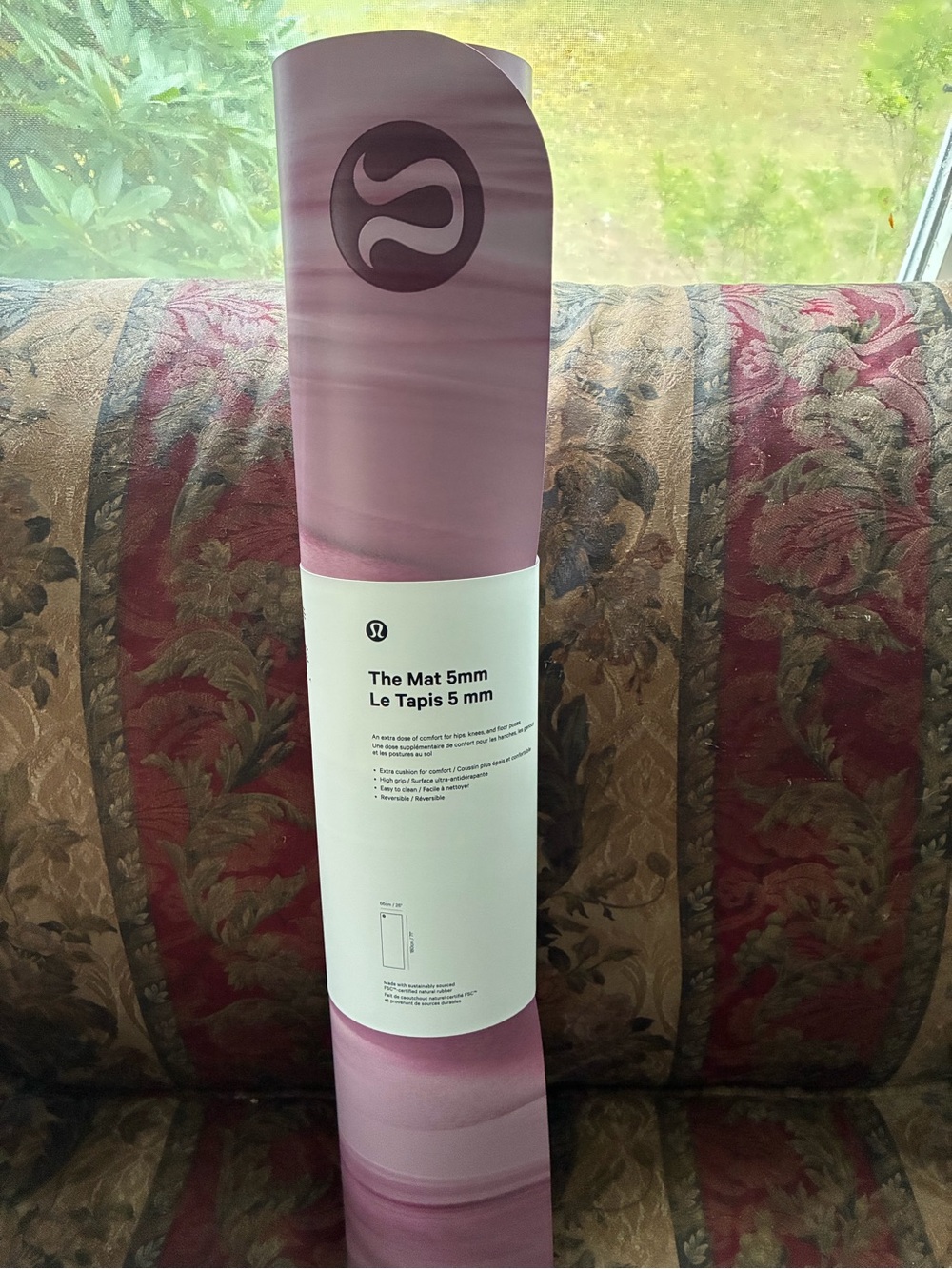 lululemon athletica 5mm Yoga Mat in Mauve Pink Gradient
